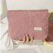 New Minimalist Corduroy Makeup Bag With Large Capacity Travel Skincare Products Wash Bag Hand-held Student Makeup Bag_ipsvogv.com