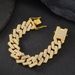 20mm Cuban Chain With Diamonds, Explosive Style, Bold Luxury, Double Row Diamond Alloy Hip-Hop Necklace_ipsvogv.com