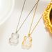 Titanium Steel Ins Wind Bear Star Necklace Women&;s Trendy Light Luxury Niche Versatile Versatile Clavicle Chain Simple Pendant Jewelry Live_ipsvogv.com