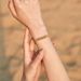 Color preserving Metal Abacus Bead Bracelet Handmade K Gold Plated O shaped Chain Light Luxury Style Bracelet_ipsvogv.com