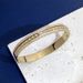 Women's Jewelry Punk Rivet Double Row Diamond Titanium Steel Bracelet Hip Hop Popular Metal Bracelet_ipsvogv.com