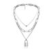 Women's Heart Retro Necklace Personality Multi Layer Alloy Necklace Creative Necklace Female_ipsvogv.com