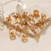 Brass plated K real gold high end ring animal butterfly design personality ring zircon exquisite water drop design_ipsvogv.com