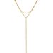 Women's Jewelry Long Tassel Double Layer Side Chain Titanium Steel Gold Material Clavicle Sexy Long Necklace Clavicle Chain_ipsvogv.com