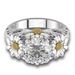 Cao Shi's Little Daisy Flower Single For Women's Fresh Countryside Light Luxury Ring Four Claws Inlaid With Zircon_ipsvogv.com