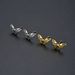 Unisex Fresh And Sweet Butterfly Earrings Electroplated Color Retaining Gold And Silver Female Earrings Simple_ipsvogv.com