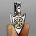 Men's Jewelry Viking Compass Rune Arrow Titanium Steel Pendant Creative Stainless Steel Pendant Necklace_ipsvogv.com