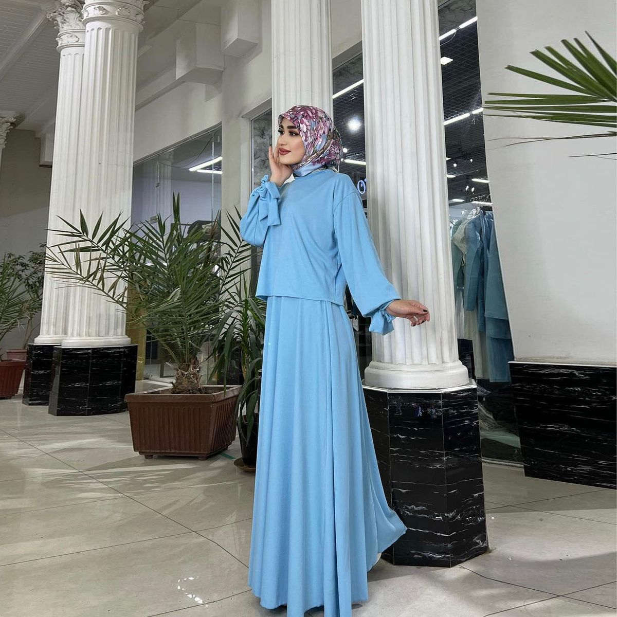 Women's Clothing women 2024 spring new fashion long-sleeved tops half-length dress suits_ipsvogv.com