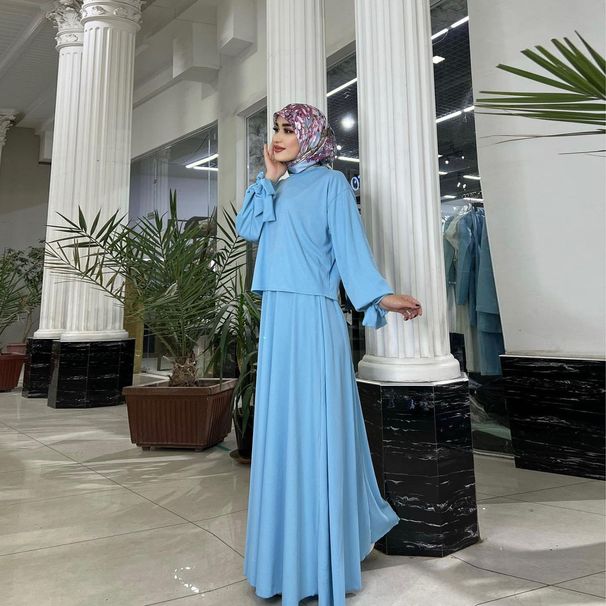 Women's Clothing women 2024 spring new fashion long-sleeved tops half-length dress suits_ipsvogv.com
