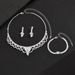 2024 Christmas Versatile Decoration High-End Accessories Clavicle Chain Necklace Earrings Bracelet Light Luxury Jewelry_ipsvogv.com
