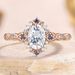 Sanjie Jewelry Rose Gold Flower Zircon Ring For Women, Simple And Fashionable Handmade_ipsvogv.com