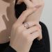 S Pure Silver Ring Fashion Butterfly Leaf Wrapped Zircon Business Design Women's Handpiece_ipsvogv.com