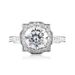 S Silver D Color Mosang 2 Carat Fashionable And Minimalist Women's Four Claw Diamond Ring Live Broadcast_ipsvogv.com