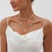 Bohemian Irregular Gravel Crystal Pendant Ins Style Metal Snake Bone Chain Necklace_ipsvogv.com