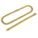 Unisex 14mm Diamond Shaped Flip Top Alloy Diamond Studded Men's Necklace Men's Hip Hop Style Cuban Chain_ipsvogv.com