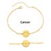 Unisex Jewelry Fashion New Real Gold 12 Constellations Stainless Steel Real Gold Diamond Color Preserving Unisex Thin Bracelet_ipsvogv.com