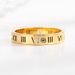 Women's Jewelry Titanium Steel Anti Fading Ring Female Roman Four Diamond Stainless Steel Couple Ring Gold Tide Ring_ipsvogv.com