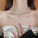【 9233 People's Collection 】 Super Sparkling Water Drop Zircon Pearl Tassel Necklace Women's Light Luxury Premium_ipsvogv.com