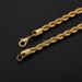 Korean Version Hot Sale 3MM Titanium Fried Dough Twists Chain Personality Fashion Simple Stainless Steel Hip Hop Men's_ipsvogv.com