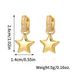 Women’s Jewelry Set Fashion Copper Plated Real Gold Inlaid Zircon Star Heart Earrings Female INS Fashion Light Luxury Personality French Earrings_ipsvogv.com