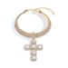 N11564 Fashionable and Exaggerated Diamond Cross with High Grade Hip Hop Personality Choker Necklace for Women_ipsvogv.com