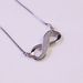 Pure With A High-end Feel, Simple M Ö Bius Ring Necklace, Women's Pure Silver 8-shaped Love Necklace_ipsvogv.com