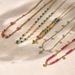 Summer Crystal Beaded Handmade Chain Diy Stainless Steel Necklace Female Retro French Clavicle Chain_ipsvogv.com