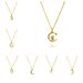 Exquisite Golden Crescent Necklace Opal Necklace Star Moon Necklace Ladies Bohemian_ipsvogv.com