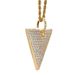 Unisex Necklace For Men Hip Hop Jewelry Triangular Micro Inlaid Zircon Pendant Personality Trend Brand Geometric Hip Hop Pendant_ipsvogv.com