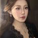 Qianjin Full Of Diamond Water Droplet Earrings, Personalized High-end Feeling Zircon Tassel Collarbone Chain, Light_ipsvogv.com