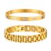 Simple Style Solid Color Titanium Steel Bracelets In Bulk_ipsvogv.com