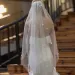 Hair Jewelry V193 Pearls Beaded Wedding Veil 3D Flowers Long Cathedral Soft Bridal Illusion With Comb Elegant Bride_ipsvogv.com