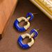 French Exquisite Fashionable Small Fragrance Style Drip Oil Enamel Earrings, Women's High-end Feeling, Light Luxury And_ipsvogv.com