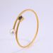 Unisex Versatile retro simple new stainless steel flower bracelet hot selling popular ins women's bracelet_ipsvogv.com