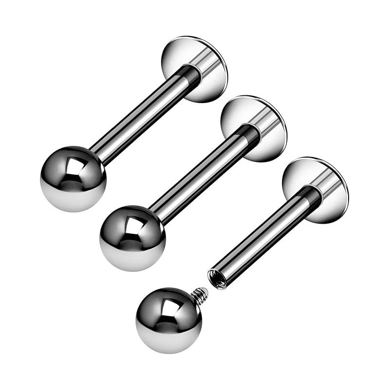 Women's Jewelry Inner Teeth Lip Nail Round Ball Flat Bottom Rod Tongue Nail Ear Nail Body Piercing F136 Titanium Alloy Personality Jewelry_ipsvogv.com