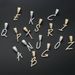 Pendants & Charms Necklace Men's English Cursive Letter Pendant 26 English Letter Hip Hop Necklace DIY Splicing Set_ipsvogv.com