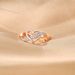 Fashion color separation electroplating hollow heart shaped infinity ring for women zircon jewelry_ipsvogv.com