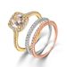 Women's Jewelry Micro Paved Zircon Ring High End Popular Combination Ring_ipsvogv.com