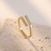 Women's Jewelry Temperament Irregular Opening Titanium Steel Ring Female Niche Irregular Cold Style Hand Jewelry Exquisite Zircon Jewelry_ipsvogv.com
