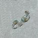 Colorful full diamond cross C-shaped earrings for women with thick gold plating, light luxury temperament, high-end feeling, exquisite inlay_ipsvogv.com