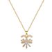 【 】 Crescent Flower Light Luxury Charm Gorgeous Full Diamond Necklace Women's Versatile Clavicle Titanium Steel Chain 【 】 【 】 【 】_ipsvogv.com