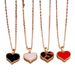Heartfelt Love Peach Heart Necklace Clavicle Jewelry Gift With Personalized Chain Set_ipsvogv.com