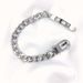 Stainless Cuban Hip Hop Titanium Steel Encrypted Round Polished Strap Buckle Bracelet Men's Accessories_ipsvogv.com