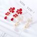 Fashion Socialite Drop Oil Flower Earrings With Silver Needles, Personalized Light Luxury, Niche Design Earrings, Same_ipsvogv.com