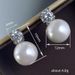Cao Shi's Japanese and Korean minimalist pearl jewelry set for bridesmaids, fashionable temperament, earrings,_ipsvogv.com