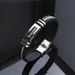 Trendy Men's Stainless Silicone Bracelet Titanium Steel Jewelry Couple Pair Wristbands_ipsvogv.com