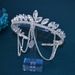 Women's Jewelry Set Fashion Bridal Headband Headdress Tassel Hanging Rhinestone Forehead Chain Crown Hair Accessories Hair Band Hair Crown_ipsvogv.com