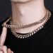 10mm New Men's Cuban Chain Jewelry Buckle Box Buckle Hip Hop Street Personality Necklace_ipsvogv.com