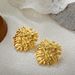 Unisex Retro Exaggerated Earrings Design Gold Plated Elegant Earrings Firework Shaped Vintage Earrings_ipsvogv.com