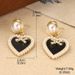 Pearl Heart Earrings Light Luxury High End New Summer Versatile Niche Bow Earrings Tassel Earrings For Women_ipsvogv.com
